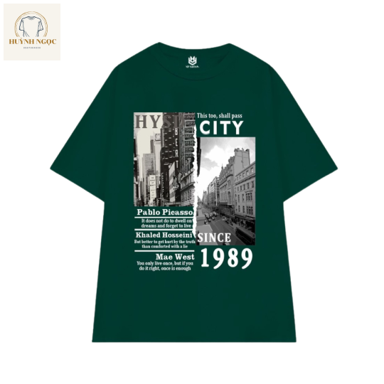 Áo Thun Unisex In Hình + Chữ HN22